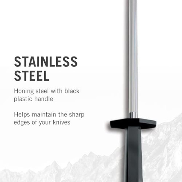 Victorinox Swiss Army Cutlery Swiss Classic Fibrox Honing Steel 10-Inch Multicolor (6.8002.Us1)