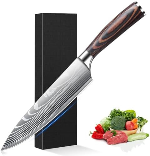 High Carbon Stainless Steel Nakiri Knifesharp And Versatile Kitchen Cleaver Knifemultipurpose Asian Chef Knife For Home And Kitchen With Ergonomic Handlefor Shred Slicing Mincing
