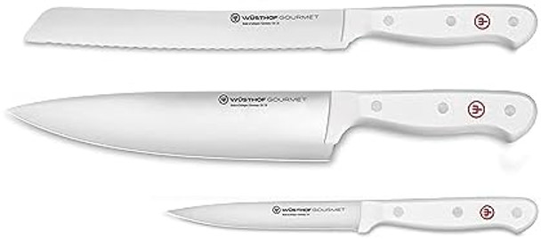Wüsthof Gourmet White 3-Piece Starter Knife Set