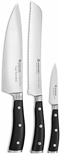 Wüsthof Classic Ikon 2-Piece Mini Asian Chef'S Knife Set Black