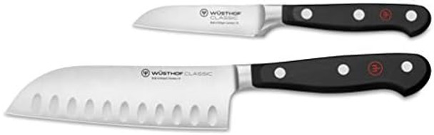 Wüsthof Classic 2-Piece Asian Knife Set Black