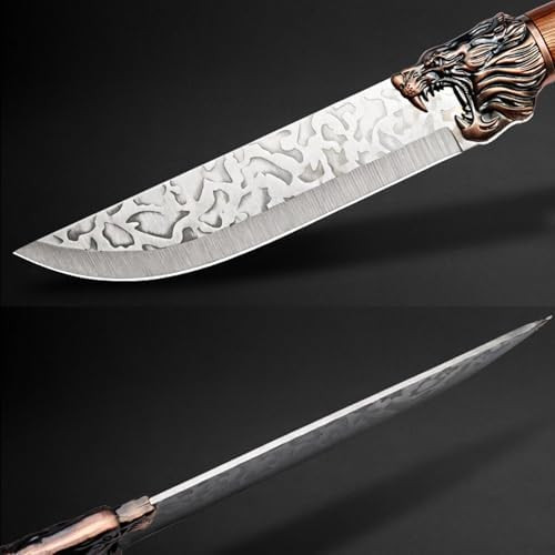 Forged Kitchen Chef Knife Set Stainless Steel Meat Fish Fruit Vegetables Slicing Knife Butcher Boning Cleaver Knives 6Pcs