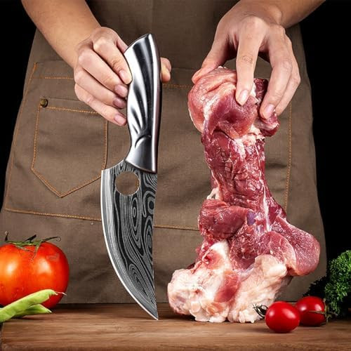 Boning Knife For Meat Cutting5.31 Inches Japanese Chef Knife With Sheath& Box Butcher Meat Cleaver Damascus Stainless Steel Kitchen Knives For Home Outdoor Camping