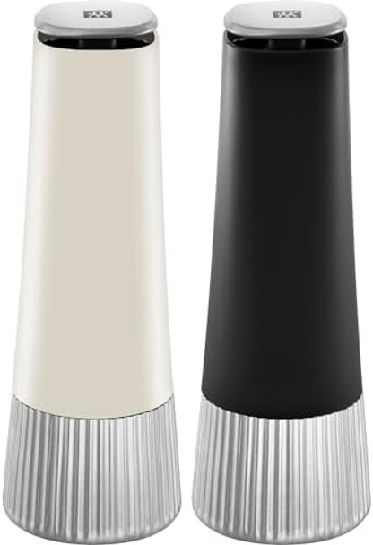 Zwilling Spices Upside-Down Manual 2-Pc Spice Mill Set Black & Ivory