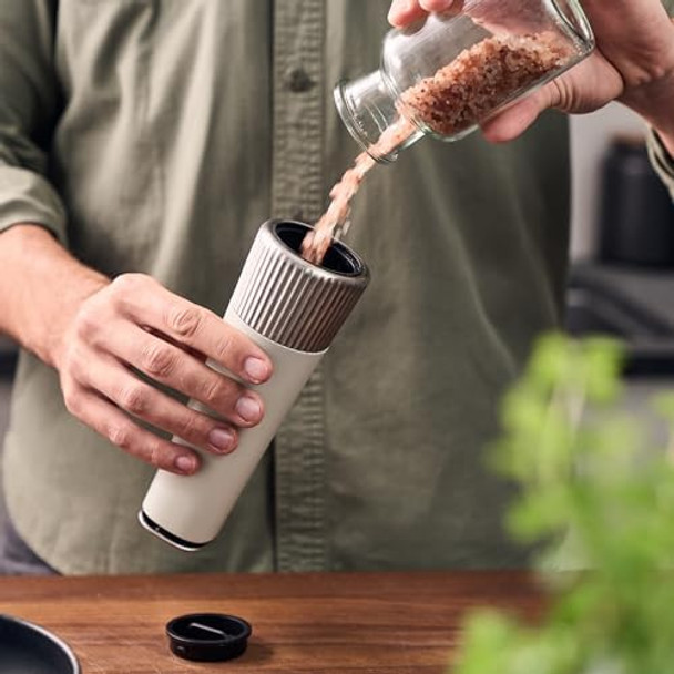 Zwilling Spices Upside-Down Manual 2-Pc Spice Mill Set Black & Ivory