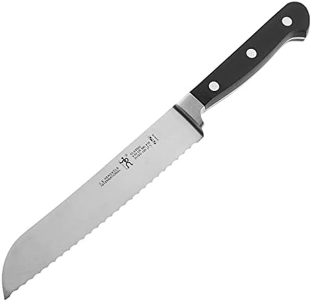 Henckels Classic Razor-Sharp 7-Inch Bread Knife Cake Knife German Engineered Informed By 100+ Years Of Mastery Black Henckels Classic Razor-Sharp 7-Inch Bread Knife Cake Knife German Engineered Informed By 100+ Years Of Mastery Black