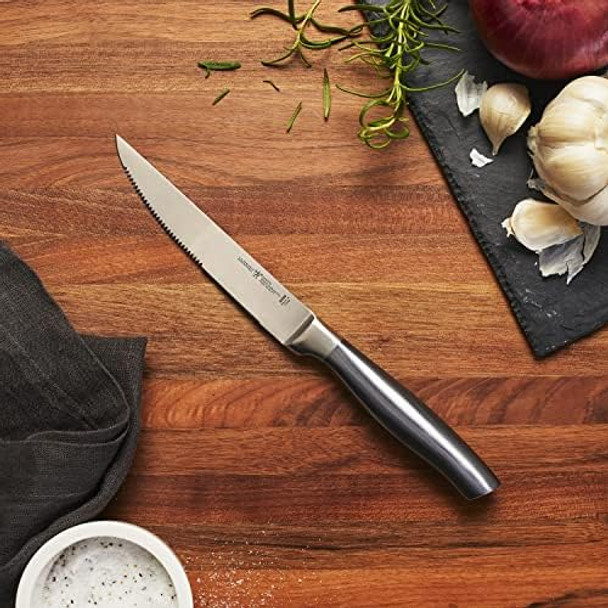 Henckels Graphite Razor-Sharp 4-Pc Steak Knife Set German Engineered Informed By 100+ Years Of Masteryblack
