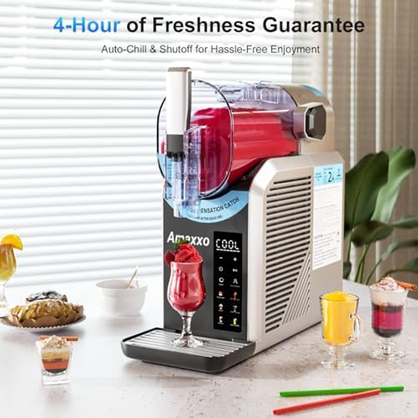 Slushie Machine for Home 15-60Mins - 88oz Slushy Machine Maker No Ice Needed Self Cleaning Frozen Drink Machine 7 Preset Programs for Margarita Frappés Milkshakes Soda Fruit Juice Slushies Slushie Machine for Home 15-60Mins - 88oz Slushy Machine Maker No Ice Needed Self Cleaning Frozen Drink Machine 7 Preset Programs for Margarita Frappés Milkshakes Soda Fruit Juice Slushies