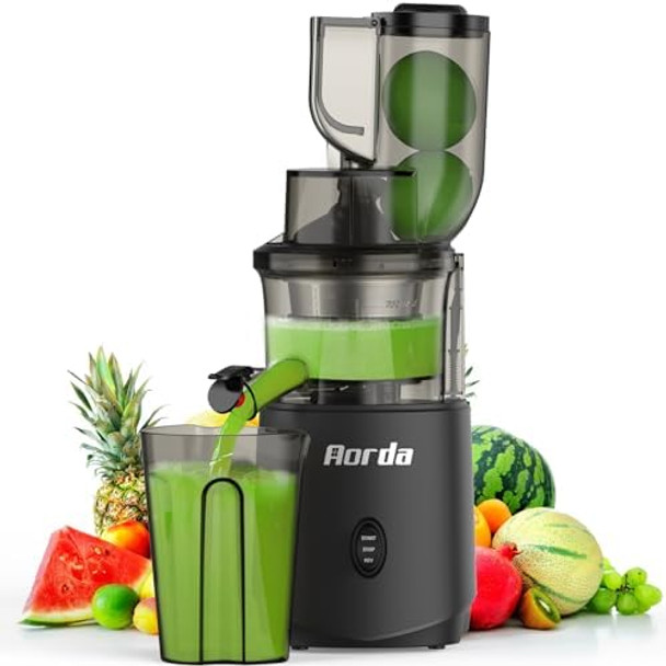 Slow Masticating Cold Press Juicer: Cold Pressed Juicer Machines For Vegetable And Fruit 200W Matte Grey