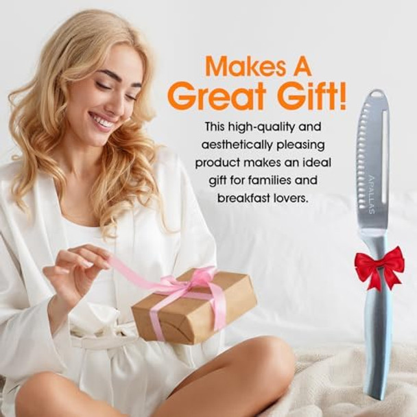 Butter Knife Spreader and Curler - Complete Your Kitchen Knives Set Curl Your Butter with Ease 3 Different Ways - Stainless Steel Cheese Cutter