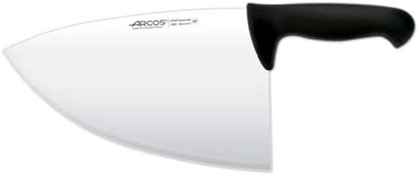 Arcos Butcher Knife - 10 Inch Blade - Polypropylene Black Handle - Silver - Color Indicators for Food Identification - Series 2900