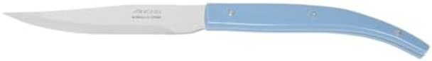 Arcos Table Knives - Steak Knives Set 4 pieces - Blade Nitrum Stainless Steel 4" / 110 mm - Smooth Edge - Polypropylene Handle - Blue Color