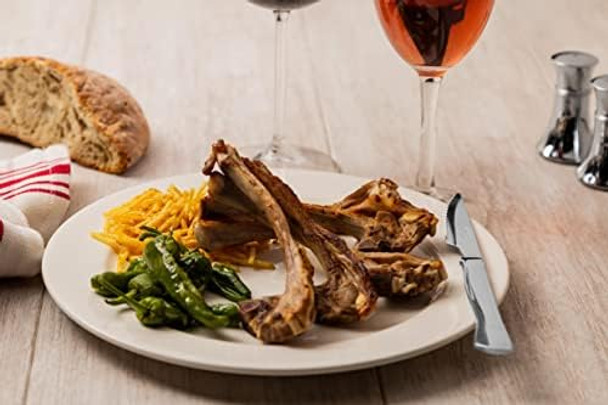 Arcos Steak Knives Set of 6 - Premium Serrated Meat Knife Set with 4 Inch Nitrum Stainless Steel Monoblock Blade and Handle. Ideal for Precision Cutting. Mesa Series