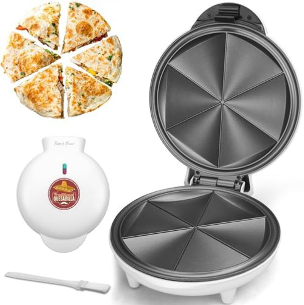 Baker's Friend 4 in 1 Waffle Maker Set: Mini Doughnut & Waffle Maker Removable Plates Compact Recipe Included Red