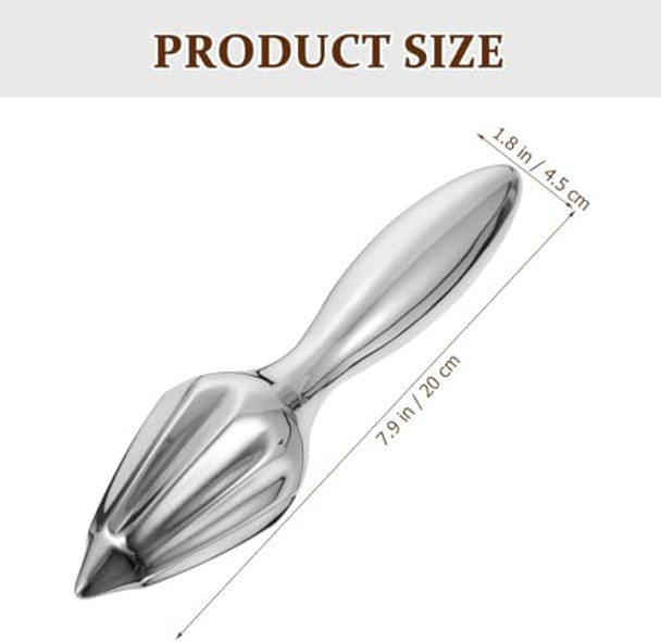 BESTOYARD Handheld Lemon Juicer Stainless Steel Manual Orange Citrus Reamer Lightweight Fruit Squeezer for Efficient Juice Extraction Home Bar Cafe Kitchen