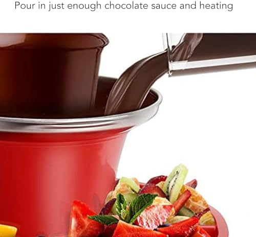 Bewinner 3-Tier Electric Chocolate Fountain For Parties Christmas Halloween Thanksgiving Birthdays 17oz Melting Pot Fondue Maker with Detachable Tray BBQ Sauce Dispenser Stainless Steel Plastic