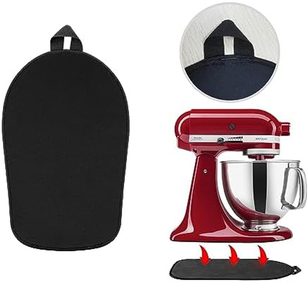 Mixer Slider Mat for Kitchen Aid Bowl Lift 4.5-5Qt - Compatible with Tilt-Head and Non-Tilt Models Rubber Wheels Black Accessories Easy Sliding - Appliance Stand for Smarter Moving. Mixer Slider Mat for Kitchen Aid Bowl Lift 4.5-5Qt - Compatible with Tilt-Head and Non-Tilt Models Rubber Wheels Black Accessories Easy Sliding - Appliance Stand for Smarter Moving.