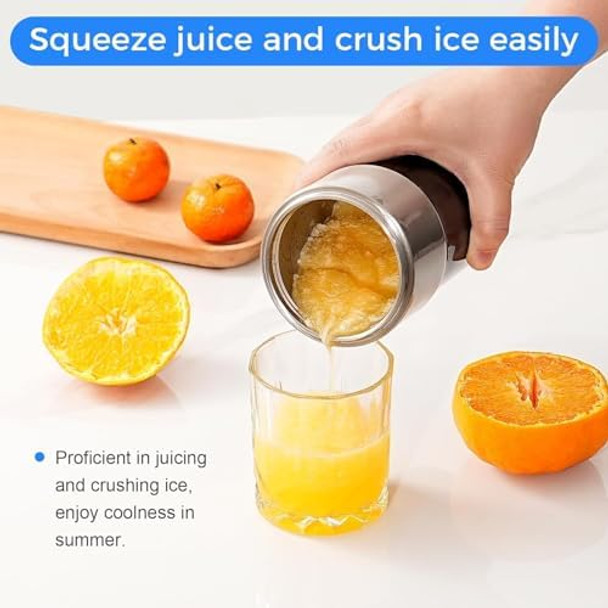 Portable Blender 11.8oz Vacuum Cup Cordless Blender for Smoothie Mini Travel Blenders for Protein Shakes Rechargeable Personal Size Blenders Bottle Electric Handheld Juicer USB Charging Easy to Clean Portable Blender 11.8oz Vacuum Cup Cordless Blender for Smoothie Mini Travel Blenders for Protein Shakes Rechargeable Personal Size Blenders Bottle Electric Handheld Juicer USB Charging Easy to Clean