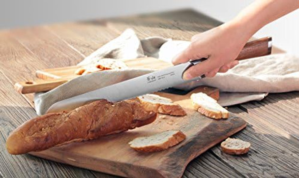 Cangshan H1 Series 59175 Wood Handle German Steel Forged Bread Knife 10.25-Inch Cangshan H1 Series 59175 Wood Handle German Steel Forged Bread Knife 10.25-Inch