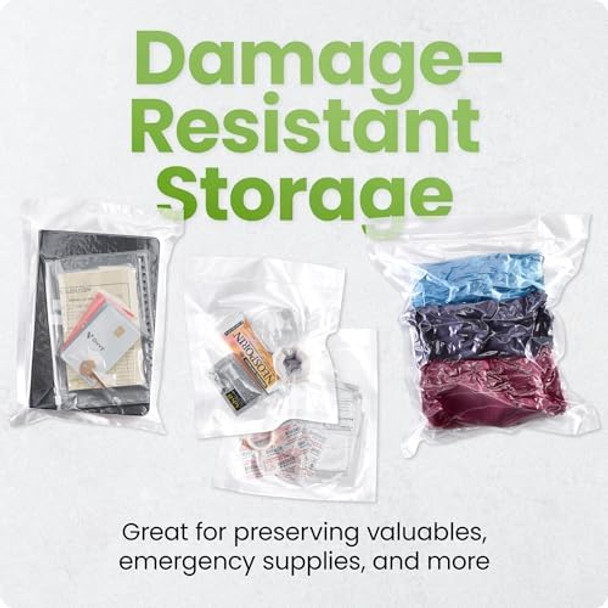 Chefman Food Vacuum Sealer Machine Compact Vacuum Sealer with Moist & Dry Settings Perfect for Sous Vide Storage and zer One-Touch Operation Vacuum Storage Bags Included – Black