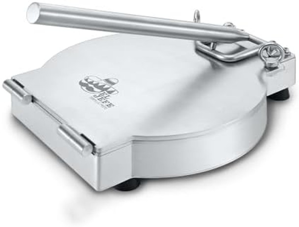 Concord 11" Stainless Steel EL JEFE Commercial Grade Tortilla Press. 2 Gauge Thickness 18 LBS. Perfect Maker for Flour or Corn Tortillas Quesadillas Roti and much more