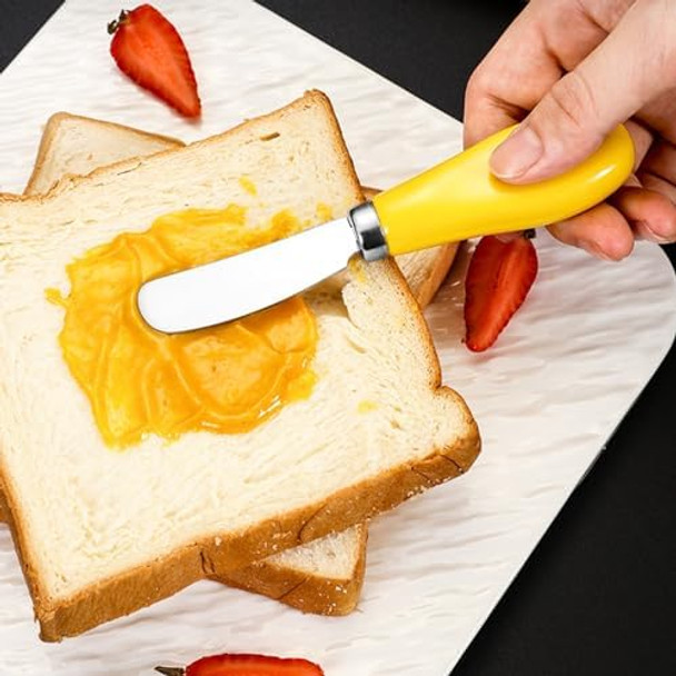 2 Pack Stainlees Steel Cheese Jam Spreader Multifunction Butter Bread Knife Spreaders for Appetizers Dips Charcuterie Cheese Pastry Utensils Making Home Kitchen Gadget.