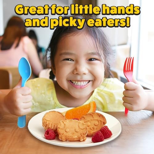 Sea Creature Mini Waffle Maker- Create 7 Different Ocean Animal Shapes in Minutes Summer Breakfast Fun Cool for Kids & Adults w/Novelty Aquatic Pancakes - Electric Non-Stick Waffler Iron Beach