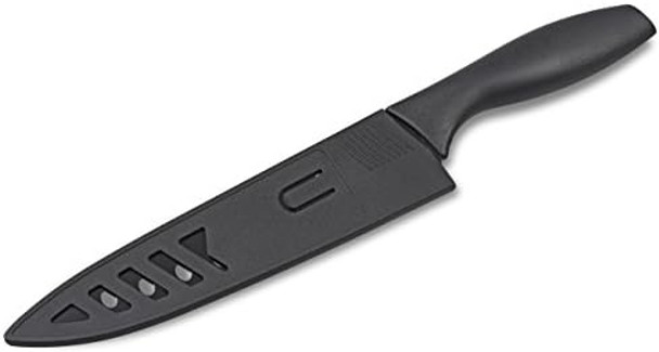 Culina® 8-Inch Nonstick Carbon Steel Sushi Knife with Sheath Black