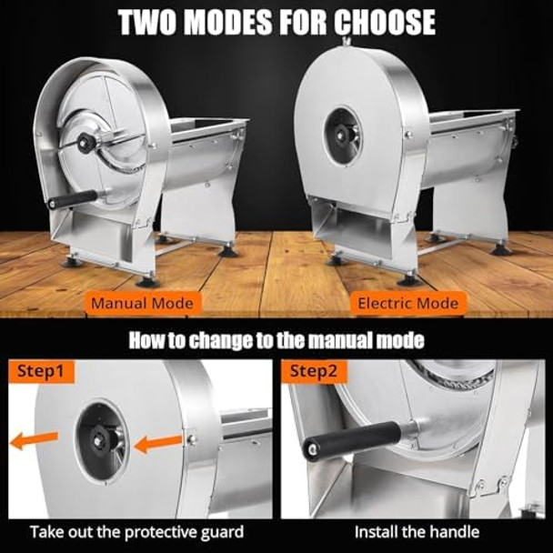 Electric Vegetable Slicer Commercial Fruit Slicer Machine Tomato er 0-10mm Thickness Adjustable Stainless Steel for Lemon Potato Onion Tomato