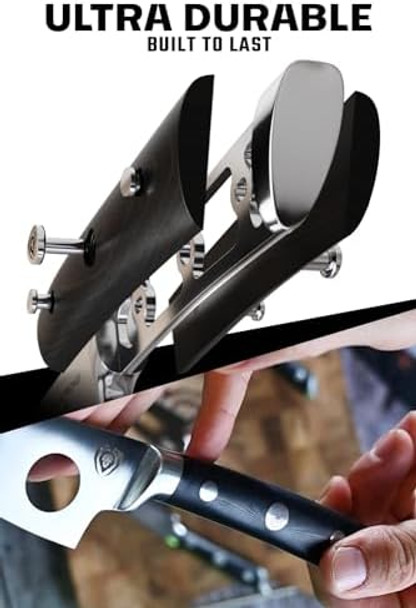 Dalstrong Charcuterie & Cheese Knife Set-4pc-Gladiator Series Elite-Mini Cleaver Serrated Round-Tip Forked Cheese Knives Set-G10 Handle-Soft & Hard Cheese-Sheath-NSF