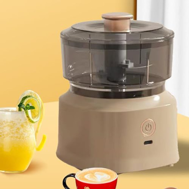 Electric Food Chopper Electric Meat Chopper Grinder Blender Food Grinder Multifunctional for Vegetables (Dark Brown)
