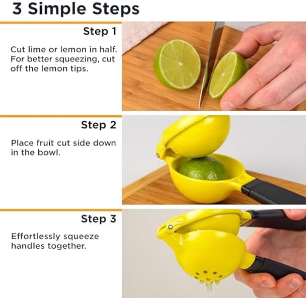 Deiss Pro Heavy-Duty Metal Lemon Squeezer and Deiss PRO Citrus Zester & Cheese Grater