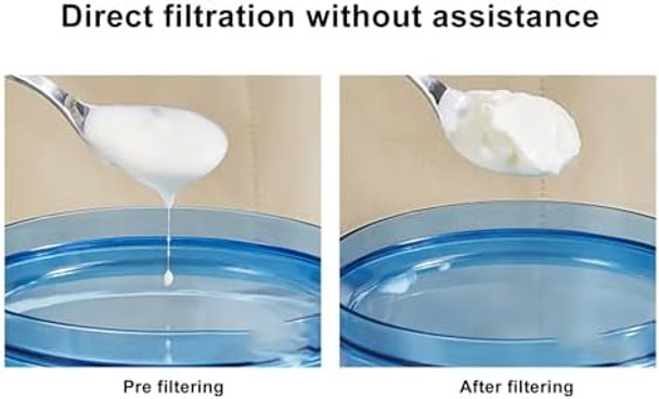 Greek Yogurt Maker Yogurt Strainer Fresh Homemade Yogurt Yogurt Filter Soy Milk Strainer Whey Separator Reusable Nut Soybean Nut Greek Usage Food Strainer for Oat Milk Soy Milk