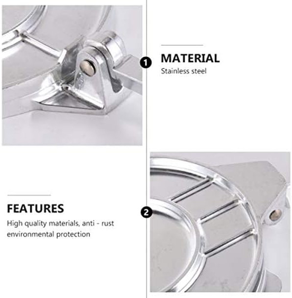 Dough Press roti Maker chapati Maker Machine Tortilla Presser cast Iron comal for Tortillas Tacos de cookware Tortilla Press Steel Aluminum Alloy to Rotate Dumpling Bread