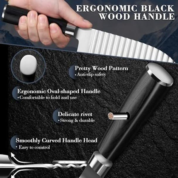 Dragon Creek Crinkle Cutter Knife - Wavy Chopper Potatoes Crinkle Fry Cutter For Vegetable Fruits Fun Carrot Chip Slicer Idea Stainless Steel Dragon Creek Crinkle Cutter Knife - Wavy Chopper Potatoes Crinkle Fry Cutter For Vegetable Fruits Fun Carrot Chip Slicer Idea Stainless Steel