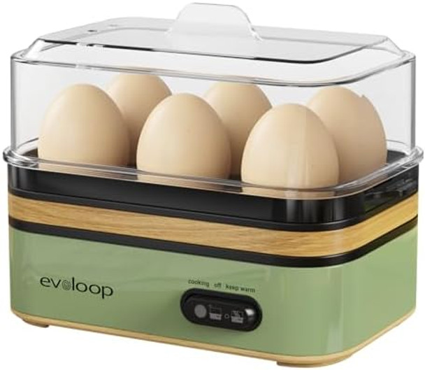 Rapid Egg Cooker with 1.7L Electric Kettles （retro green）