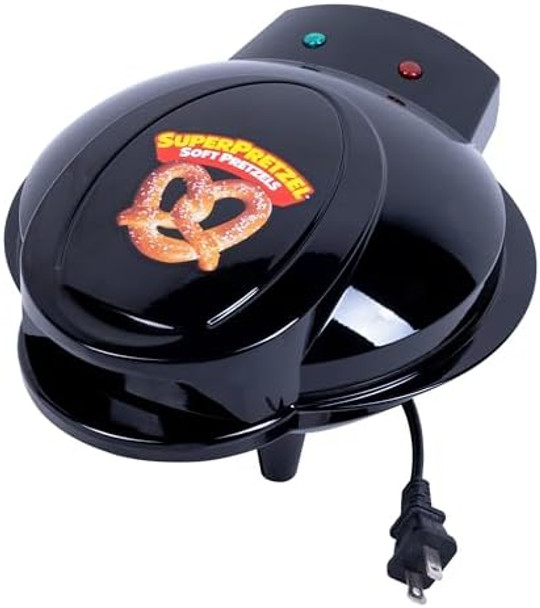 SUPERPRETZEL Pretzel Maker. Soft Pretzel Maker with Cheese Melting Compartment. Creates up to 5 Delicious Warm Soft Pretzels in Minutes. Officially Licensed SUPERPRETZEL Machine from Fizz Creations.