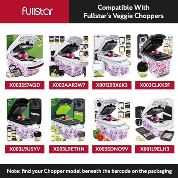 Fullstar All-in-1 Vegetable Chopper (5 in 1 Black/White) and 2pc Blade Replacement Set for Vegetable Chopper - Bundle of Chopper and Dice Blade Replacement (Big and Small Dice) - Kitchen Gadgets Fullstar All-in-1 Vegetable Chopper (5 in 1 Black/White) and 2pc Blade Replacement Set for Vegetable Chopper - Bundle of Chopper and Dice Blade Replacement (Big and Small Dice) - Kitchen Gadgets