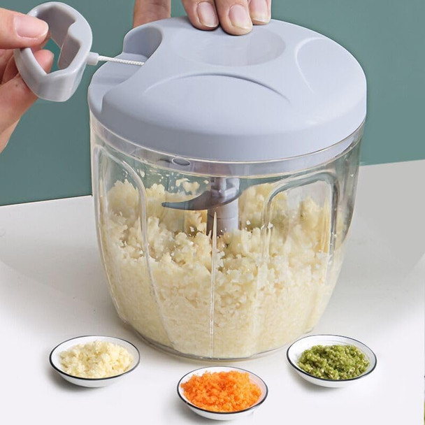Food Chopper Garlic Chopper with Container Vegetable Kitchen Cutter Pull String Hand Manual Food Processor Sharp Blades Mincer Shredder for Cutting Onions Chili Ginger Seasoning (Blue 500ml) Food Chopper Garlic Chopper with Container Vegetable Kitchen Cutter Pull String Hand Manual Food Processor Sharp Blades Mincer Shredder for Cutting Onions Chili Ginger Seasoning (Blue 500ml)