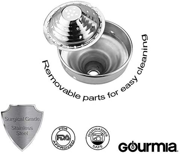 Gourmia GMJ9970 Large Citrus Juicer – Commercial Grade Press Orange Grapefruit and Lemon Press Juicing -Extracts Maximum Juice – Heavy Duty Cast Iron Base and Handle - Non Skid Suction Foot Base