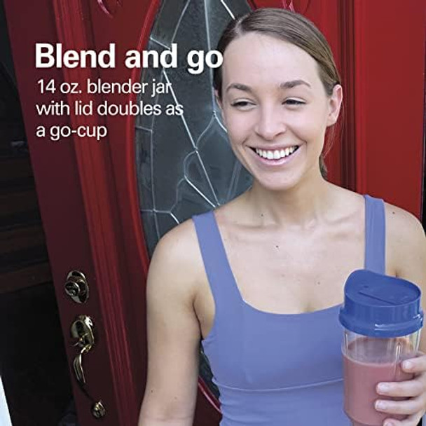 Hamilton Beach Portable Blender for Shakes and Smoothies 14 Oz BPA Travel Cup & Lid Durable Stainless Steel Blades Personal Smoothie Blender Blue (51132) Hamilton Beach Portable Blender for Shakes and Smoothies 14 Oz BPA Travel Cup & Lid Durable Stainless Steel Blades Personal Smoothie Blender Blue (51132)