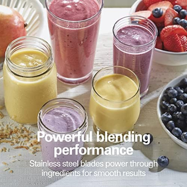 Hamilton Beach Portable Blender for Shakes and Smoothies 14 Oz BPA Travel Cup & Lid Durable Stainless Steel Blades Personal Smoothie Blender Blue (51132) Hamilton Beach Portable Blender for Shakes and Smoothies 14 Oz BPA Travel Cup & Lid Durable Stainless Steel Blades Personal Smoothie Blender Blue (51132)