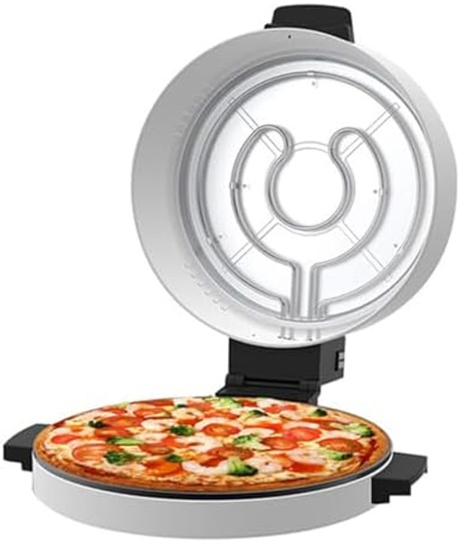 2000W Electric Pizza Oven Outdoor Indoor Portable 12 Inch Countertop Pizza Maker Machine Pizza Maker Pan for Home (US Plug 110V)