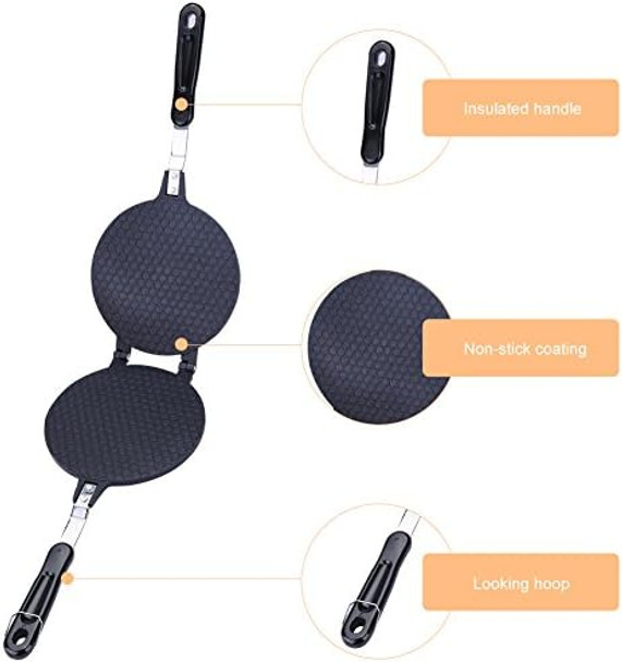 Waffle Cone Maker Egg Roll Maker Omelette Pancake Pan Machine Non Stick Making Baker Baking Tool