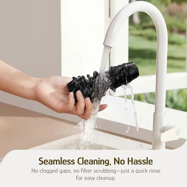 Hazel Quinn Masticating Juicer - Cold Press Slow Juicer for Fruits and Vegetables BPA- Juice Extractor Easy to Clean 2-Speed Control Reverse Function Quiet Operation Dishwasher Safe