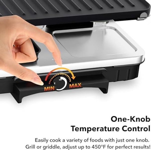 HBN Electric Raclette Table Grill with 8 Warming Trays 2-in-1 Korean BBQ Grill & Electric Griddle Nonstick Adjustable Temperature Control 1300W Great for Indoor Family Gatherings Parties & Dining