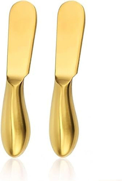 Stainless Steel Butter Knife 4Pcs Gold Applicator Set for Home Breakfast Use Deluxe Sandwich Cream Cheese Condiment Knives Stainless Steel Butter Knife 4Pcs Gold Applicator Set for Home Breakfast Use Deluxe Sandwich Cream Cheese Condiment Knives