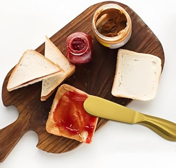 Stainless Steel Butter Knife 4Pcs Gold Applicator Set for Home Breakfast Use Deluxe Sandwich Cream Cheese Condiment Knives Stainless Steel Butter Knife 4Pcs Gold Applicator Set for Home Breakfast Use Deluxe Sandwich Cream Cheese Condiment Knives