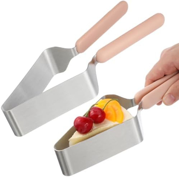 iplusmile 2Pcs Cake Cutter Slicer Stainless Steel Pie Cutter and Server Set Adjustable Cheese Cake Divider Separator with Double Handle Tool Accessory for Wedding iplusmile 2Pcs Cake Cutter Slicer Stainless Steel Pie Cutter and Server Set Adjustable Cheese Cake Divider Separator with Double Handle Tool Accessory for Wedding