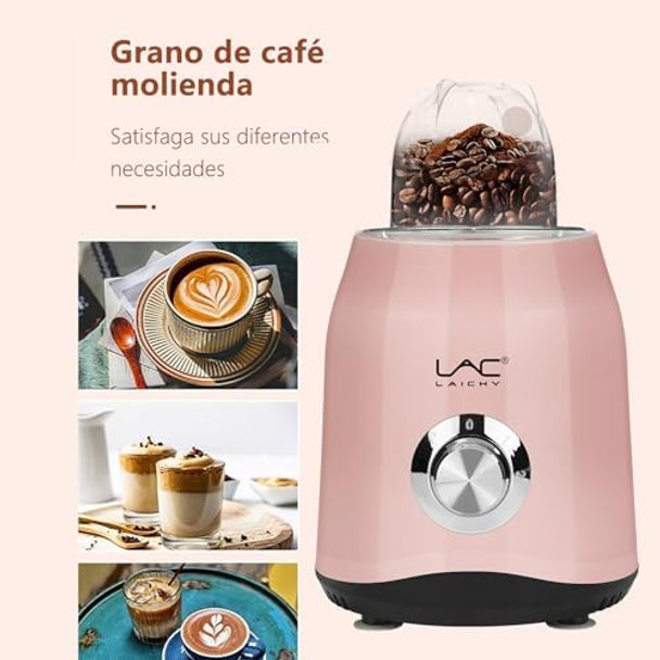 Blender for Smoothies 300W Personal Blender and Grinder Combo for Kitchen with a 54oz Portable Smoothie Cups Shakes Juices Frozen Drinks and a 12oz Coffee Cup with Seal Cover for Coffee Beans